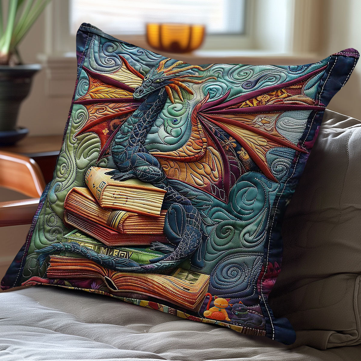 Dragon Sentinel WN0310098CL Quilt Pillow Case