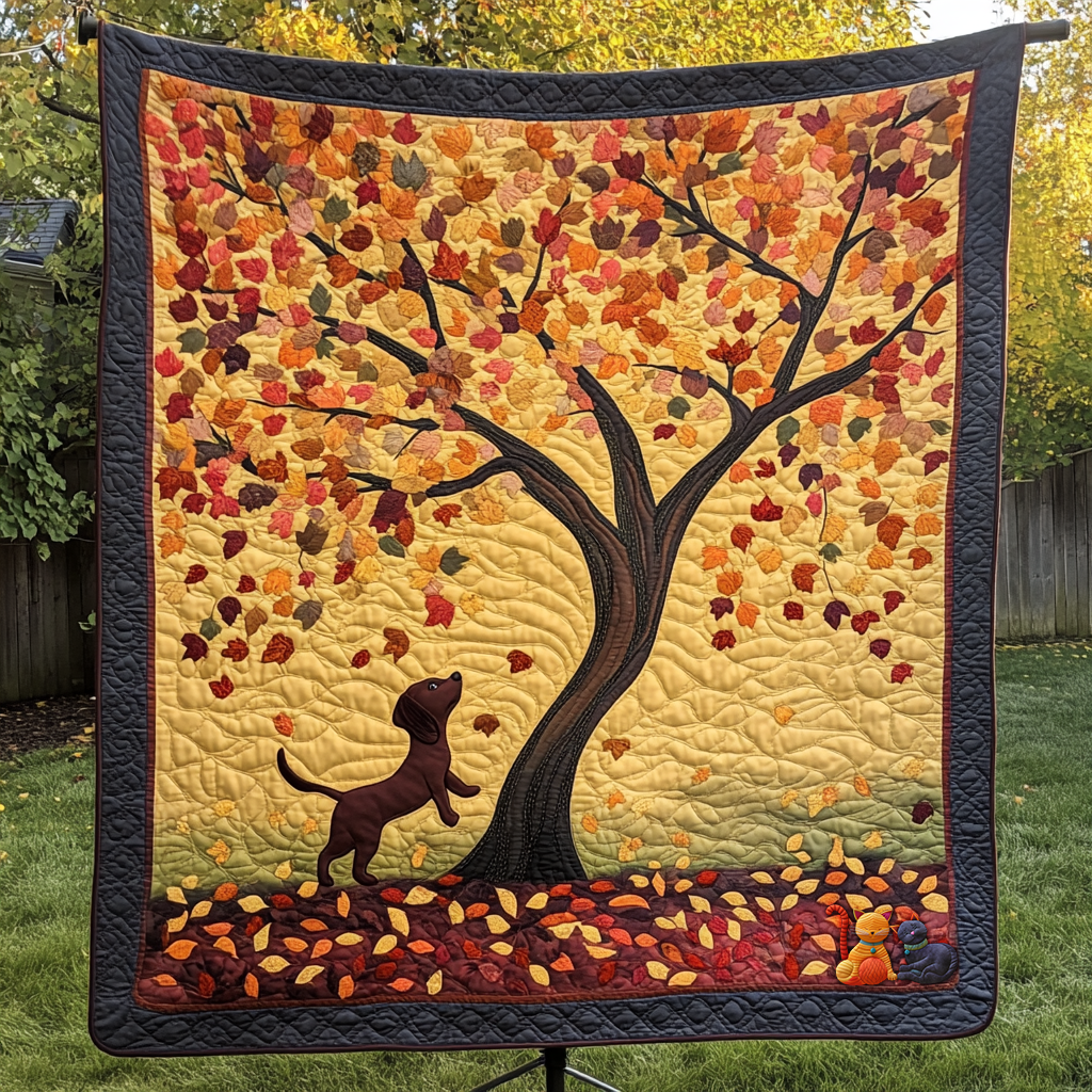 Fall Fun Dog WN0310037CL Quilt