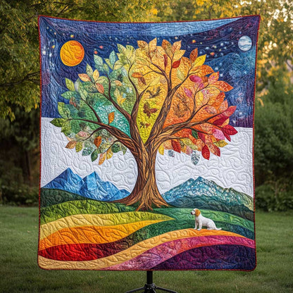 Tree Of Life And Dog WN3009001CL Quilt