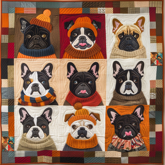 French Bulldogs Sweater WG1003013CL Quilt