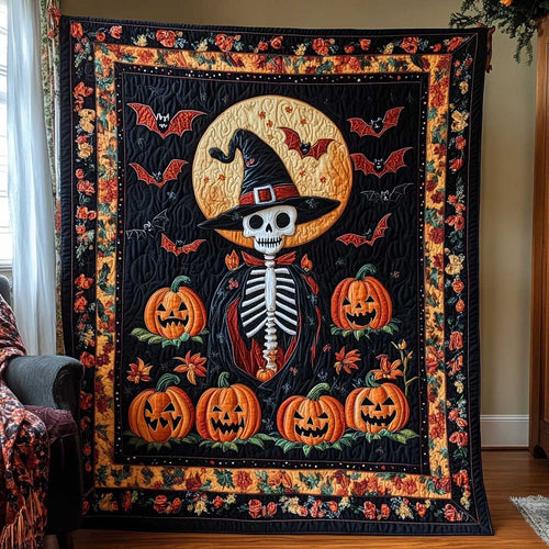 Skeleton Halloween WP1909021CL Quilt