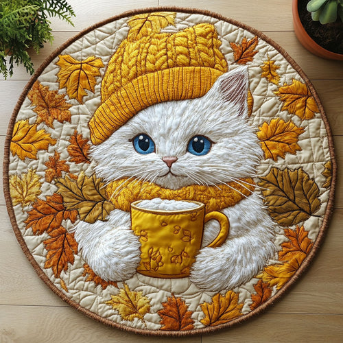 Cozy Cat CW2306010CL Quilted Round Mat