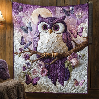 Enchanted Violet Owl WJ1501007CL Quilt