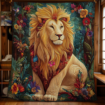 Flower Lion WY0412011CL Quilt