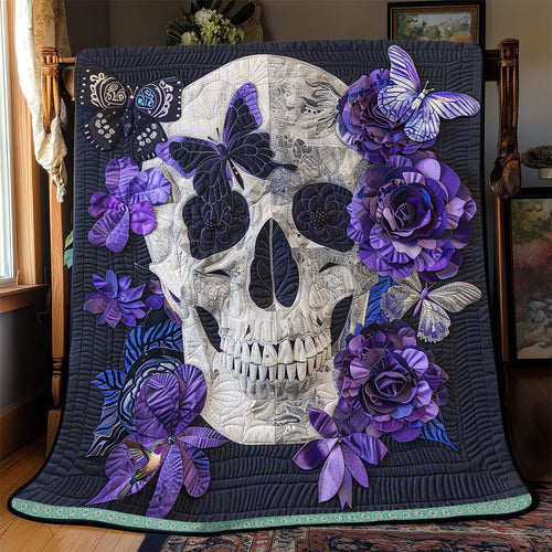 Mysterious Butterfly Skull WP2110014CL Quilt