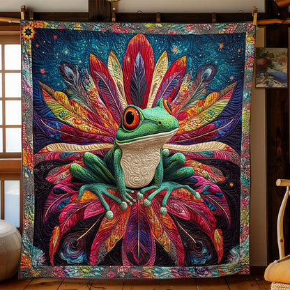 Frog In Flower WY2612014CL Quilt