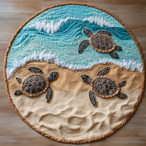 Slide To Sea CP3004009CL Quilted Round Mat