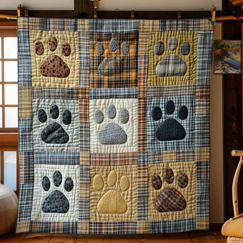 Patchwork Dog Paws WN0701027CL Quilt