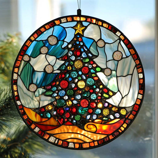 Christmas WJ2809036CL Stained Glass Suncatcher