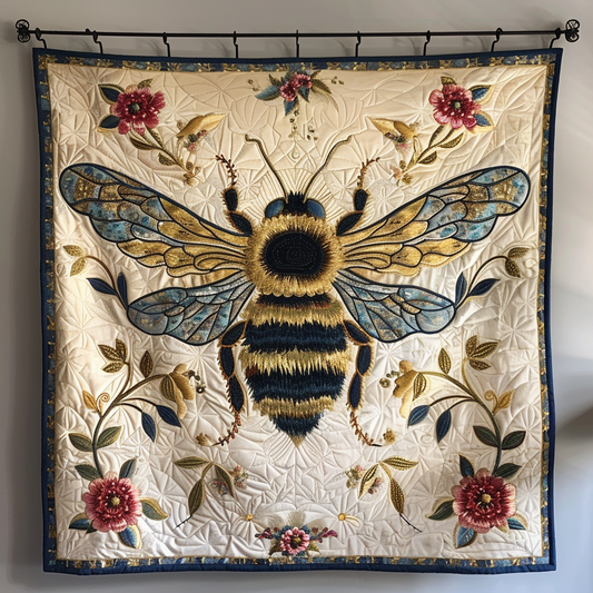 Floral Bee XR1909014CL Quilt