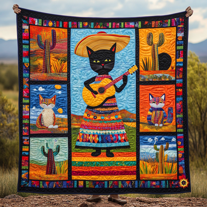 Sombrero Cat WY2011025CL Quilt