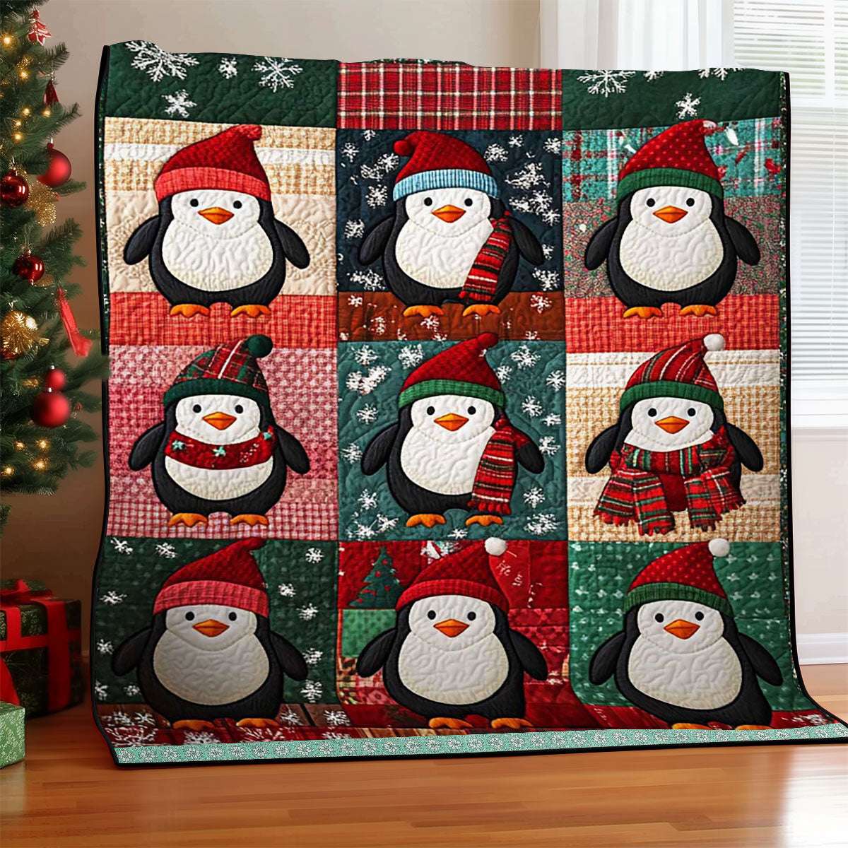 Christmas Penguin WJ3009004CL Quilt