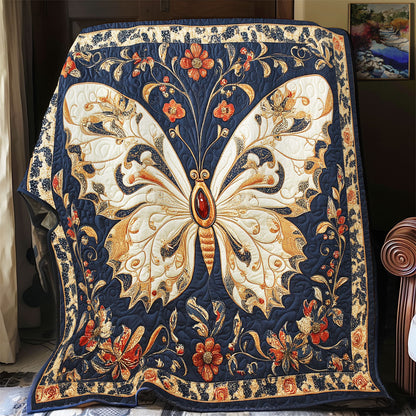 Midnight Butterfly WY0201037CL Quilt