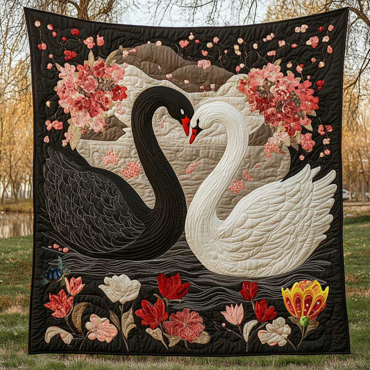 Contrast Couple Swan WP1812009CL Quilt