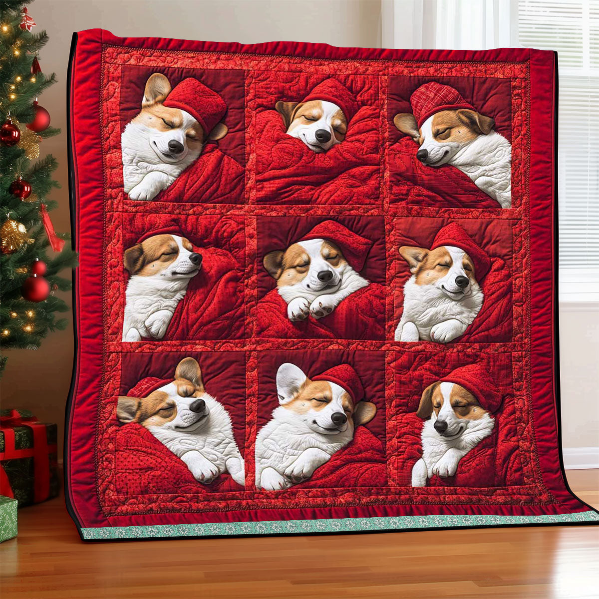 Sleeping Corgi WJ3009014CL Quilt
