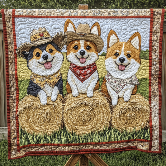 Corgi On The Range WN2309016CL Quilt