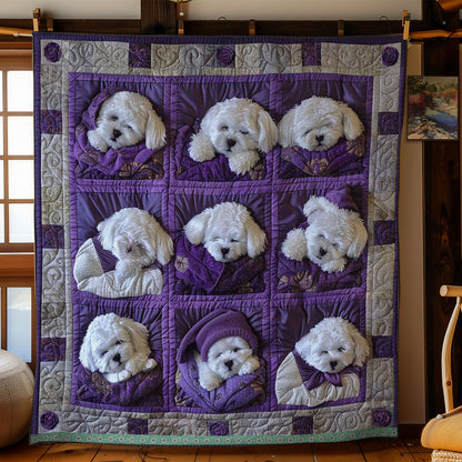 Bichon Frise Snuggle Wrap WN1209008CL Quilt