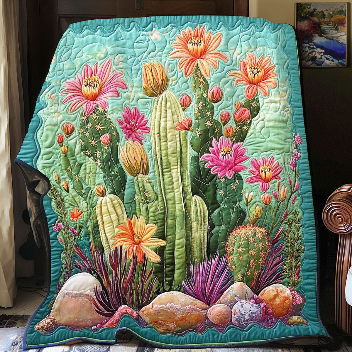 Cactus Garden WY1401028CL Quilt