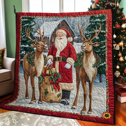 Santa Claus And Reindeer WY2611036CL Quilt