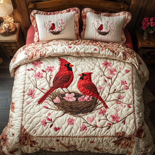 Cardinal Love Nest YR0901026CL Duvet Cover Set