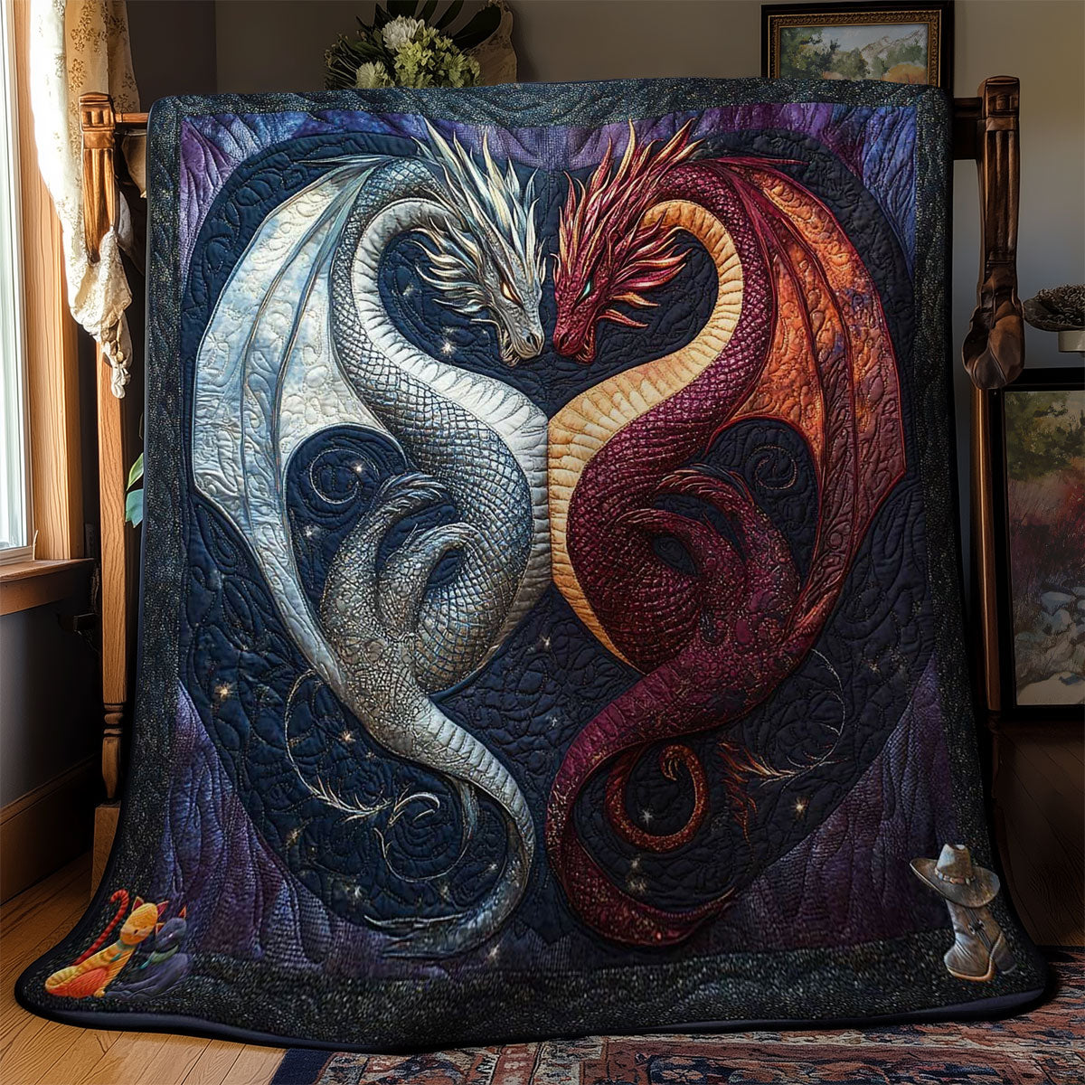 Harmony Dragons WN0612030CL Quilt