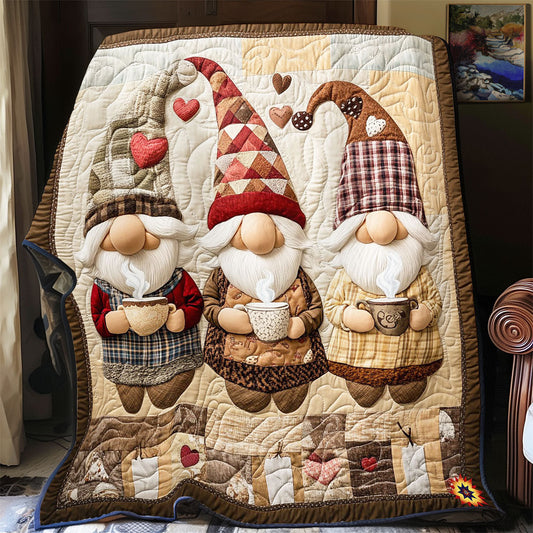 Hot Chocolate Gnome WY2612026CL Quilt