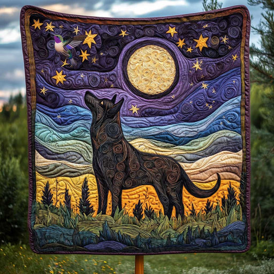 Night Sky German Shepherd WP0810036CL Quilt