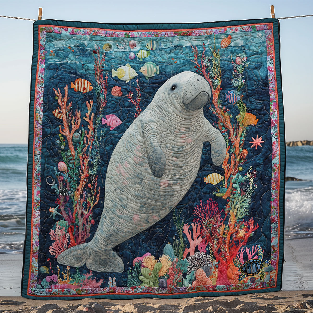Sea Manatte WY1411001CL Quilt