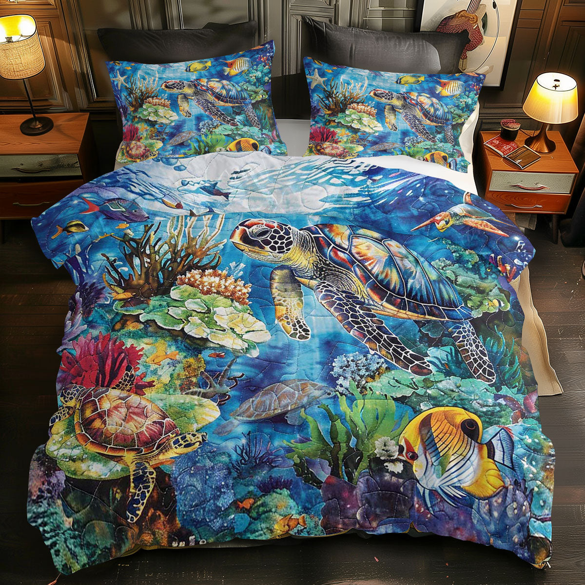 Sea Turtle WJ1109033CL Duvet Cover Set