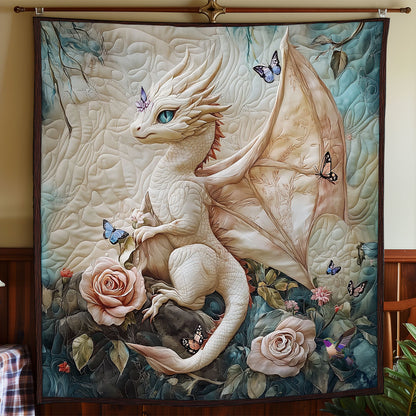 Rose White Dragon WY2011023CL Quilt