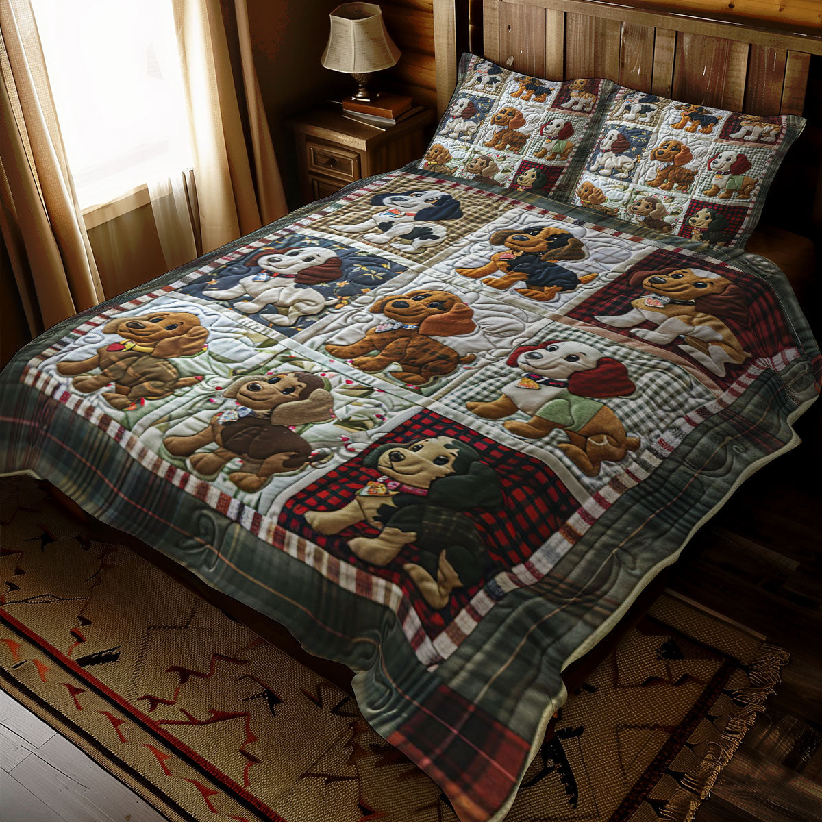 Patchwork Dog WJ0611030CL Duvet Cover Set