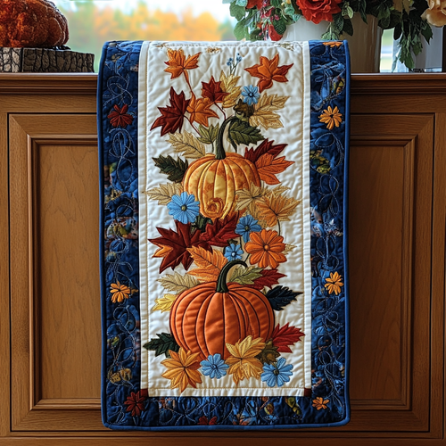 Autumn Vibes XR2609011CL Quilted Table Runner