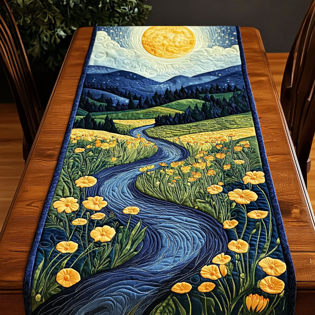Golden River Bliss CP2304044CL Quilted Table Runner