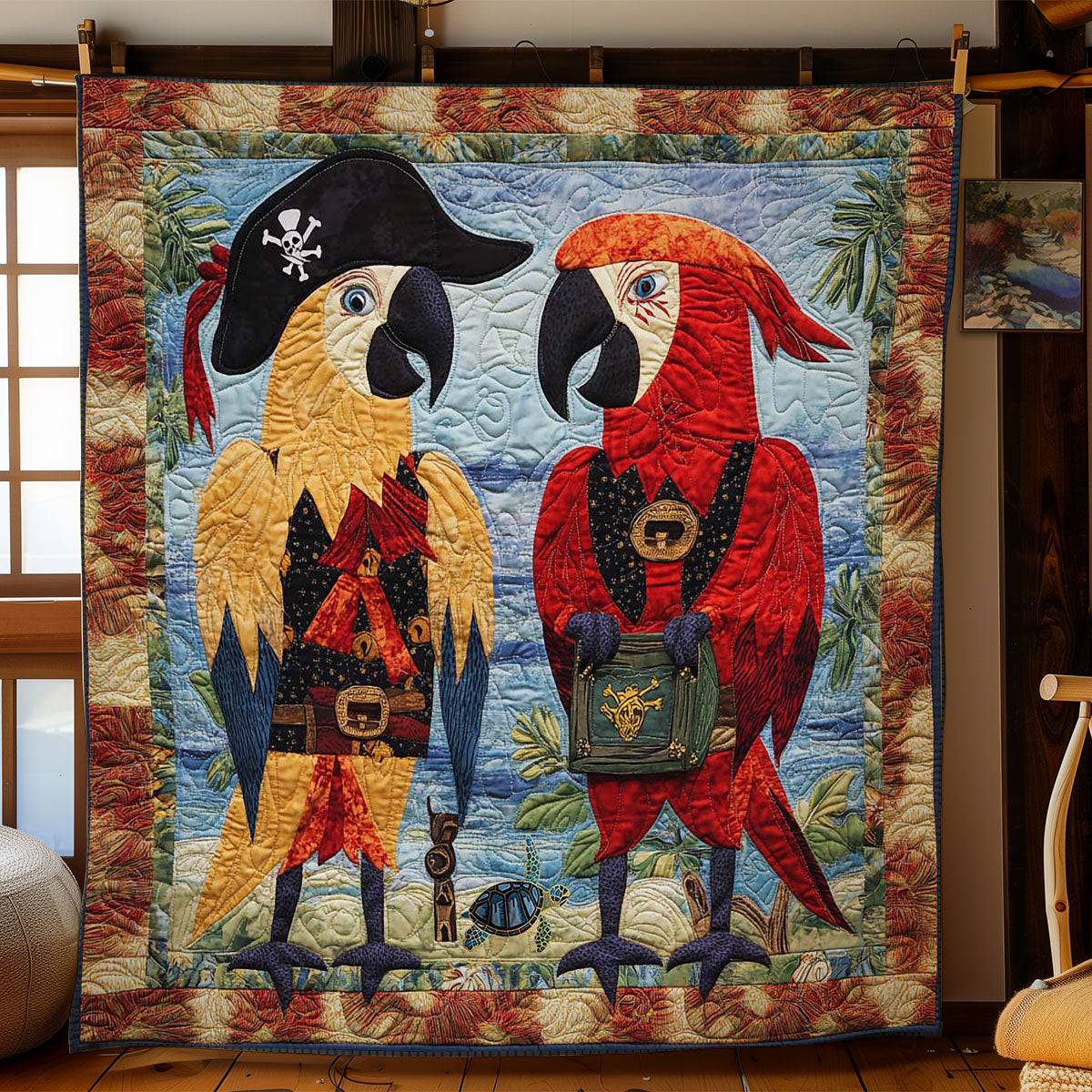 Pirate Parrot Adventure WN1912031CL Quilt
