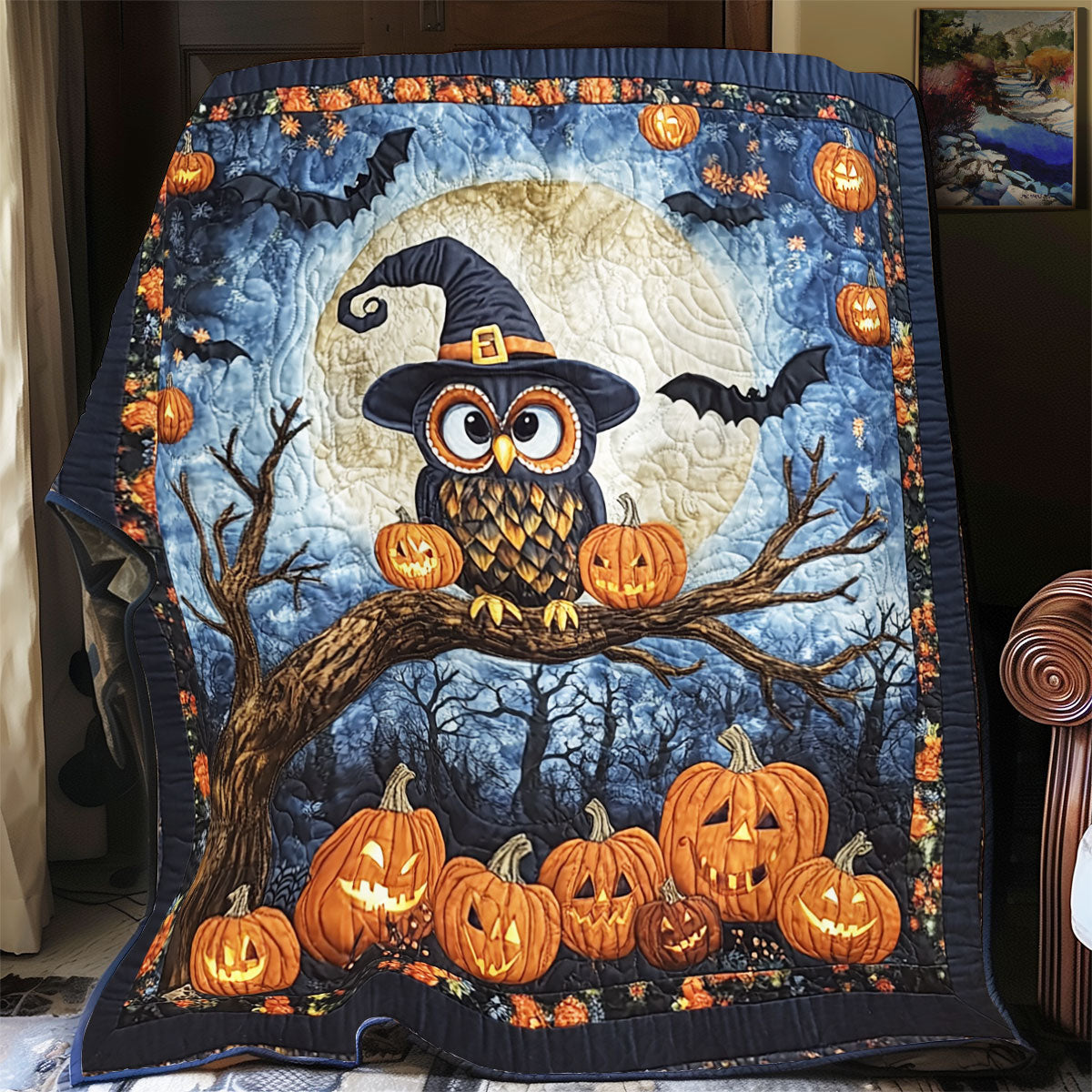 Owl Halloween WX3112031CL Quilt