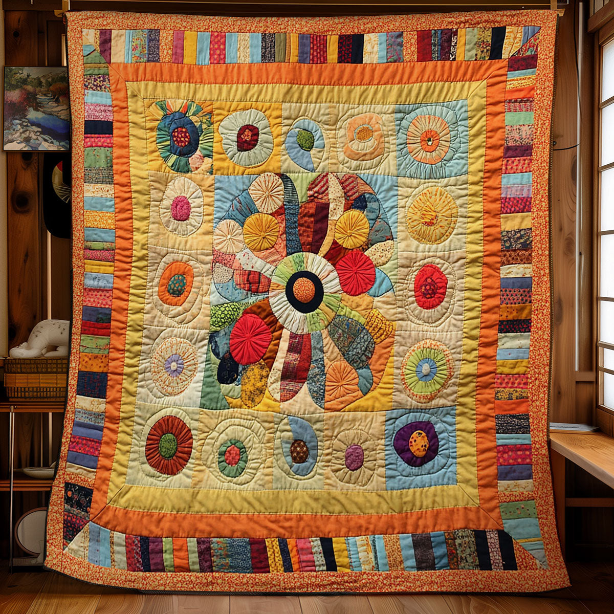 Patchwork Flower WY0602173CL Quilt