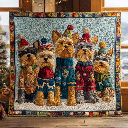 Christmas Yorkie CW2110011CL Quilt