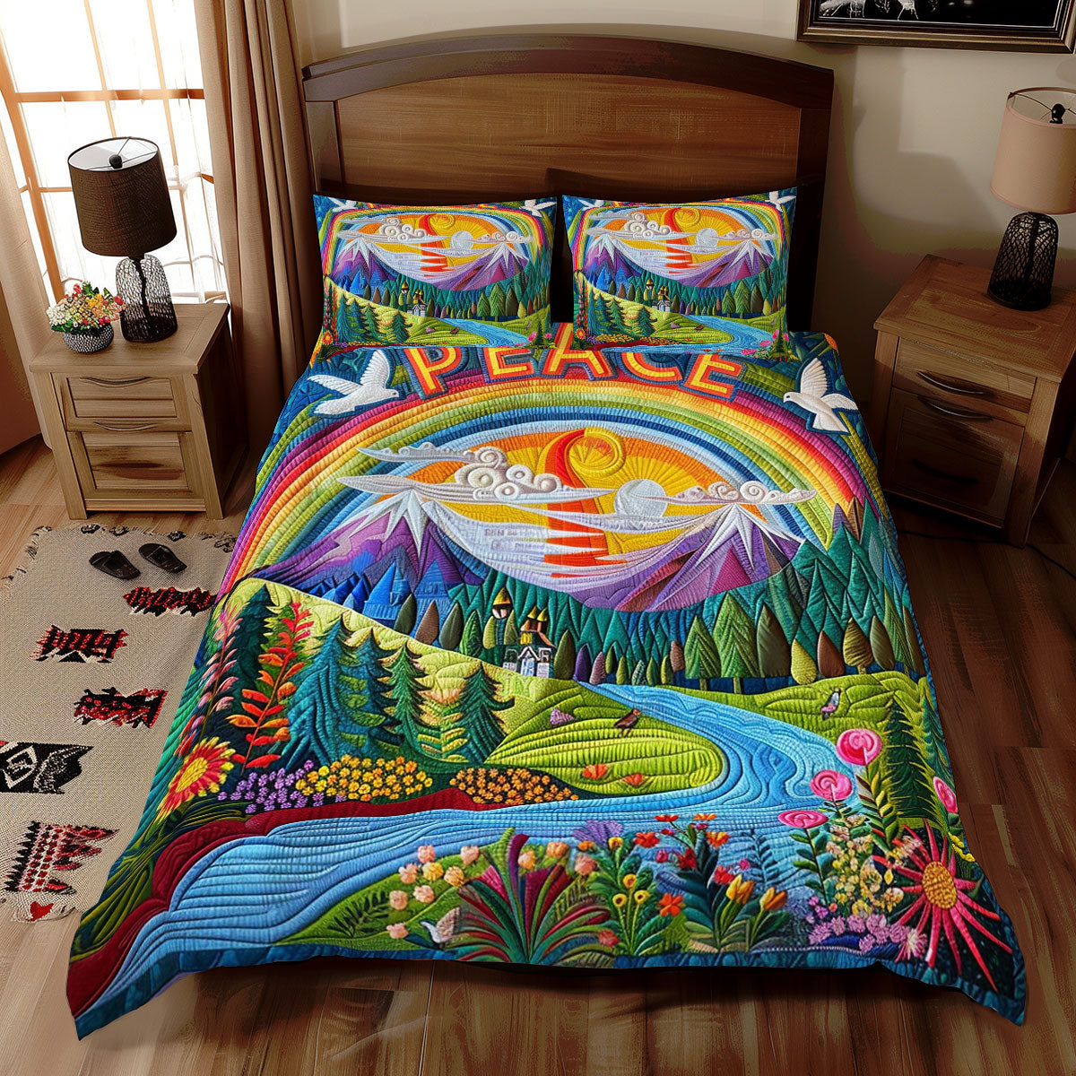 Hippie Peace WJ2810027CL Duvet Cover Set