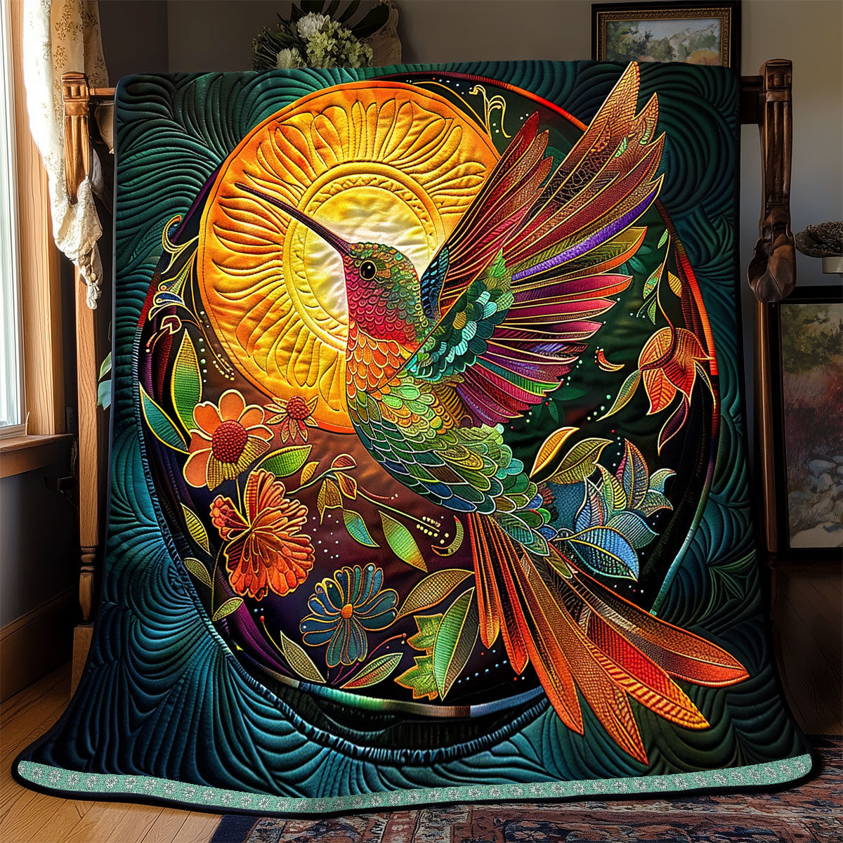 Hummingbird Sunrise Bohemia WP0609028CL Quilt