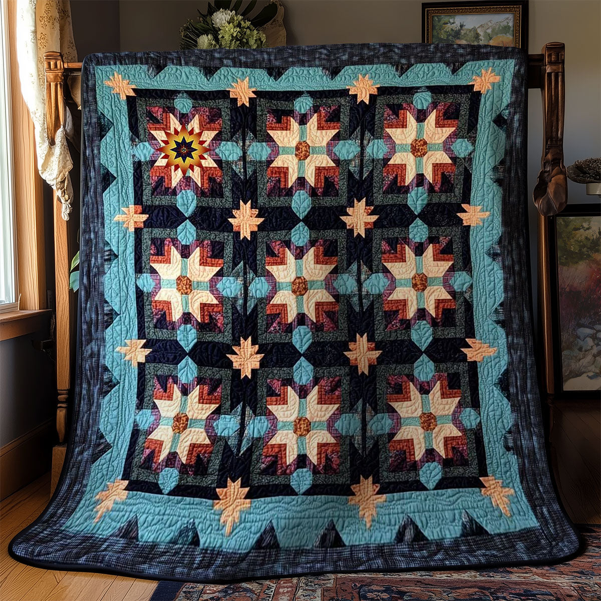 Native American Spirit Stars WN3010059CL Quilt