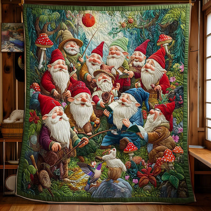 Gnome In Forest WY0912007CL Quilt