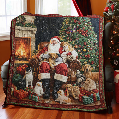 Santa Claus With Pet WY2111034CL Quilt