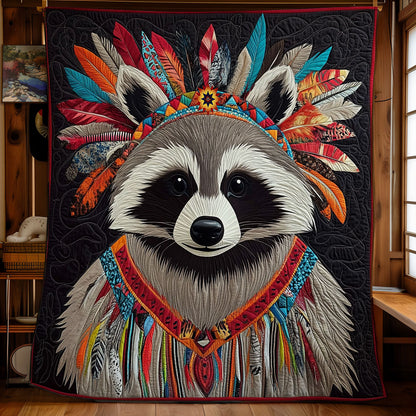 Native American Raccoon WY1012039CL Quilt