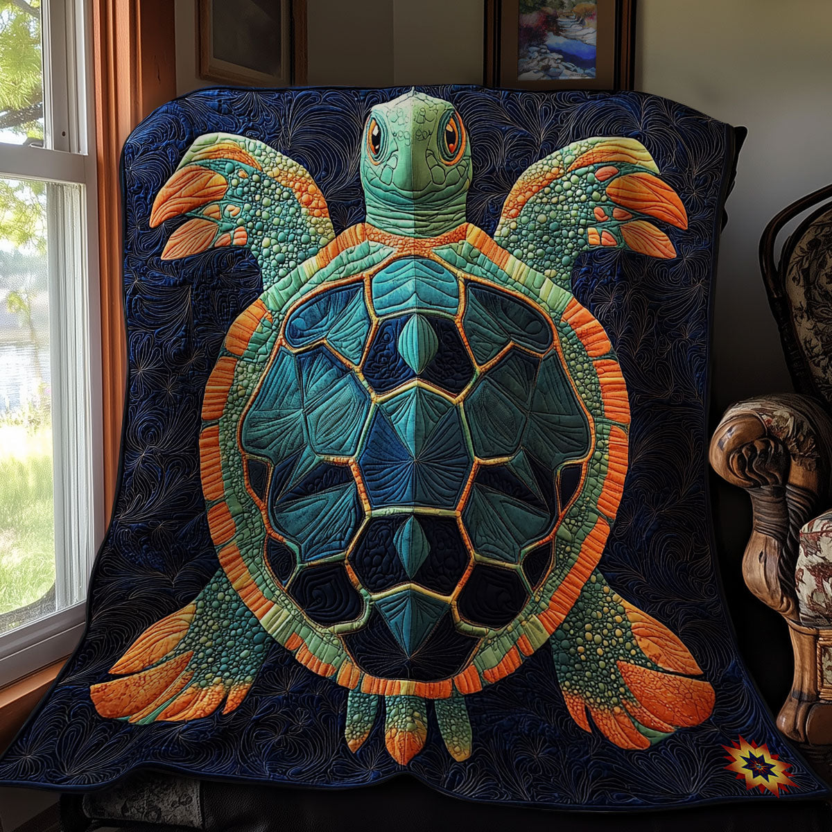 Abstract Turtle WY2911046CL Quilt