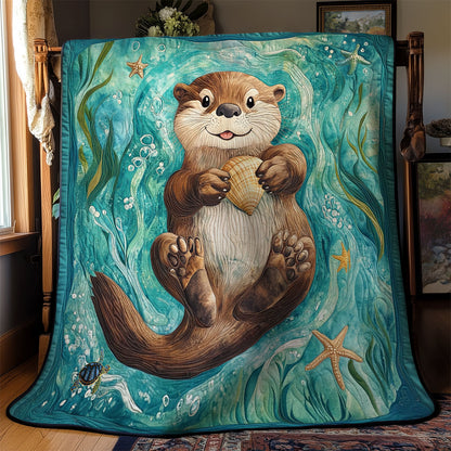 Laying Sea Otter WY1311022CL Quilt