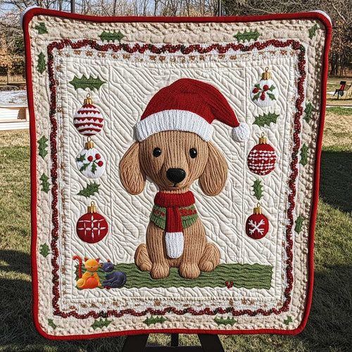 Dachshund's Holiday Spirit WN0910029CL Quilt