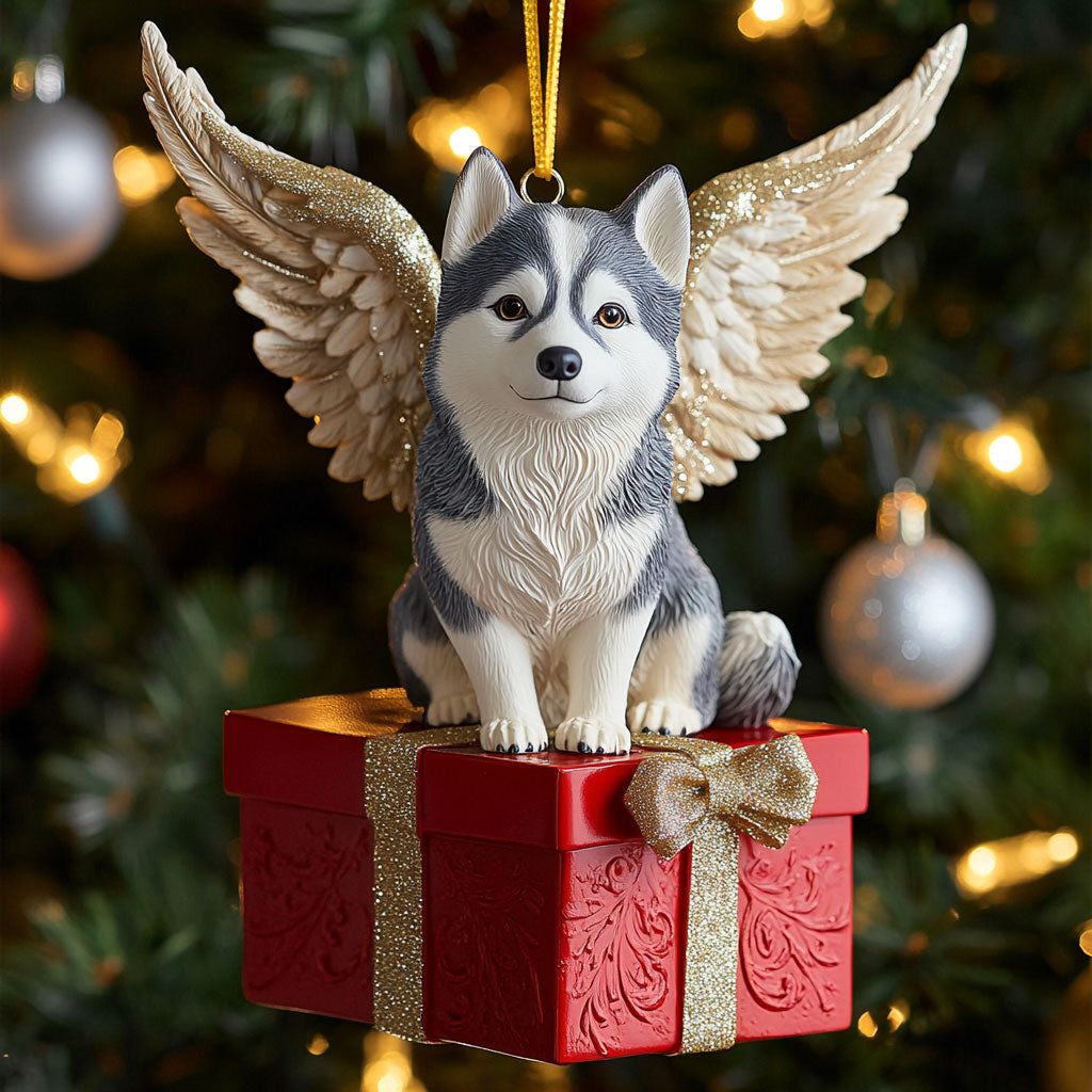 Angel Husky CP2411132CL Christmas Ornament