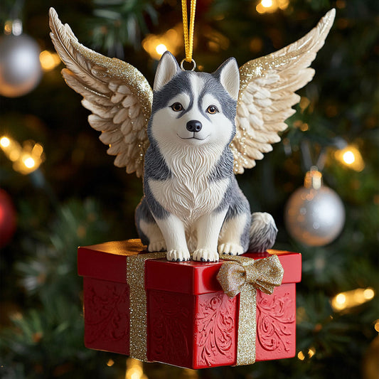 Angel Husky CP2411132CL Christmas Ornament