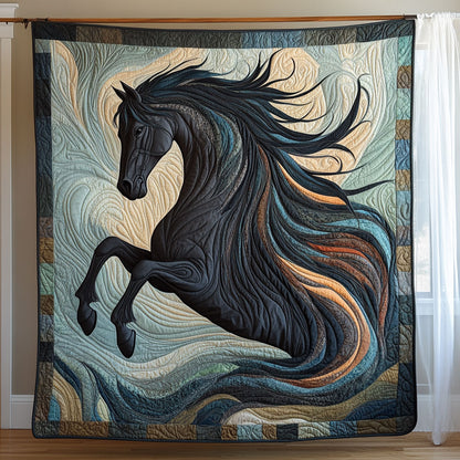 Horse Black WT0710012CL Quilt