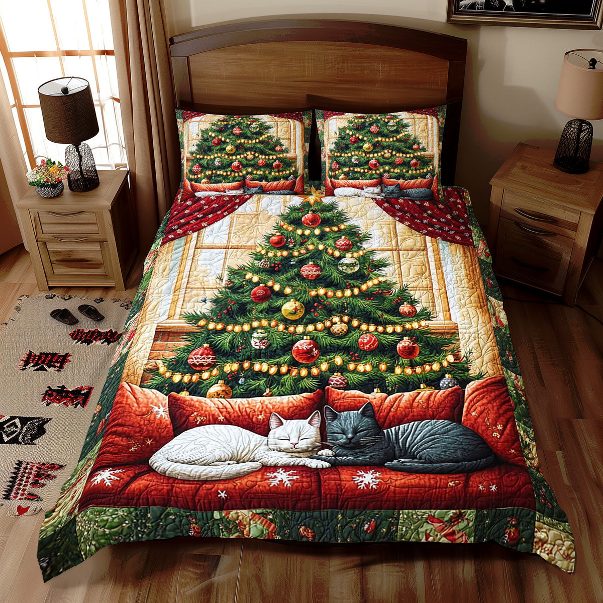 Christmas Cat WJ3110025CL Duvet Cover Set